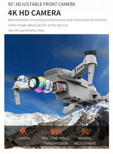 Drone profissional com câmera 4k grande angular